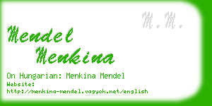 mendel menkina business card